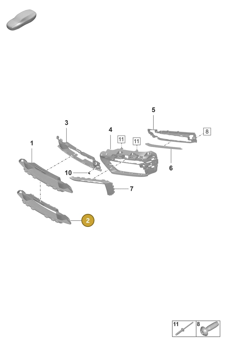 992807681AJOK1 — Porsche 911 (2018-2024) diagram p53802110, position 2
