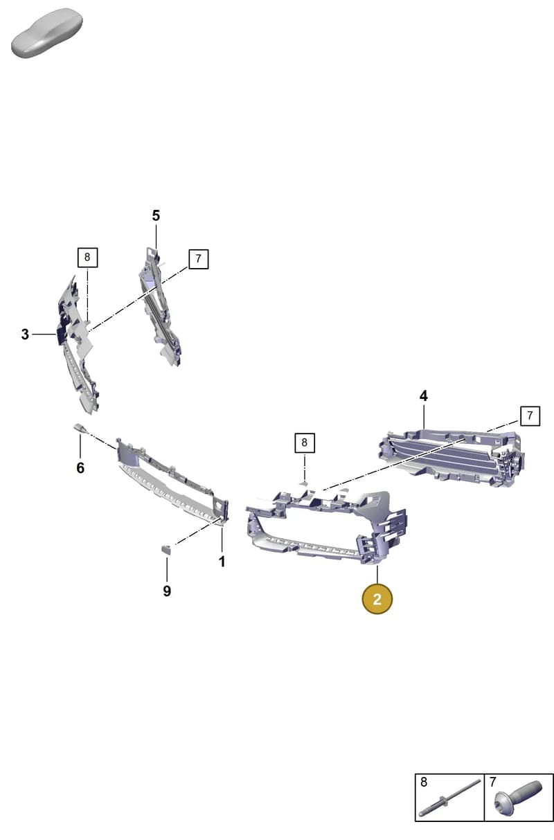992807683BOK1 — Porsche 911 (2020-2022) diagram p57802100, position 2