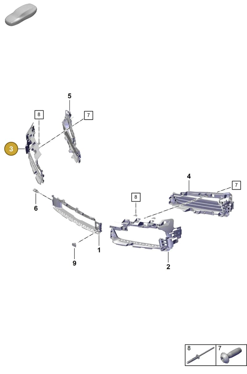 992807684BOK1 — Porsche 911 (2020-2022) diagram p57802100, position 3
