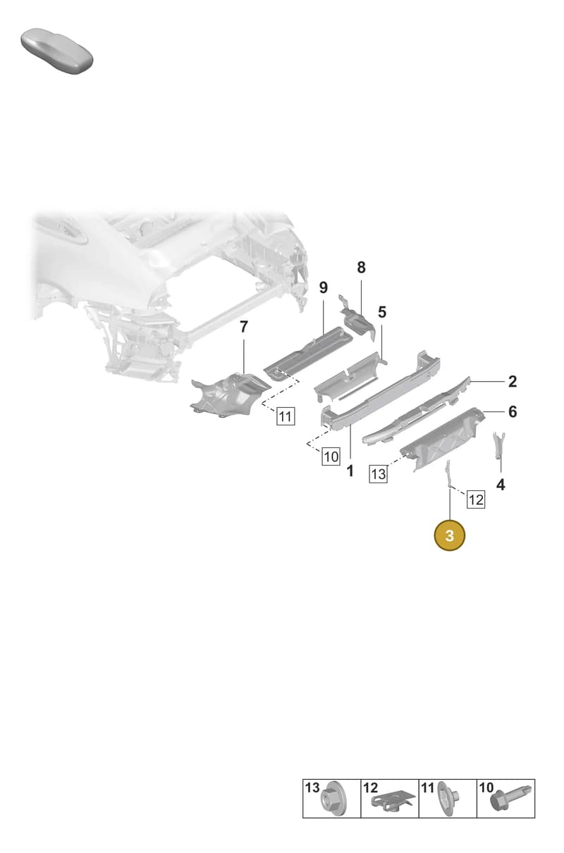 992807723A — Porsche 911 (2018-2024) diagram p53802810, position 3