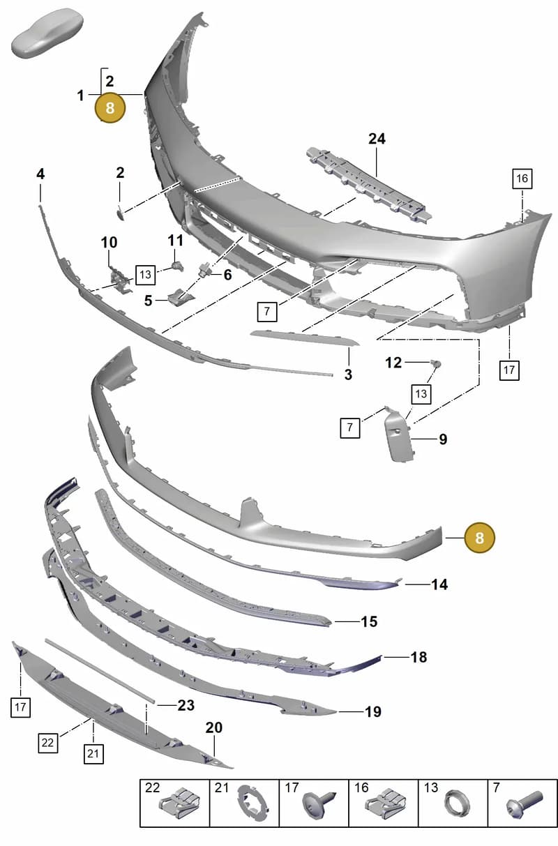 992807725AOK1 — Porsche 911 (2020-2022) diagram p57802020, position 8