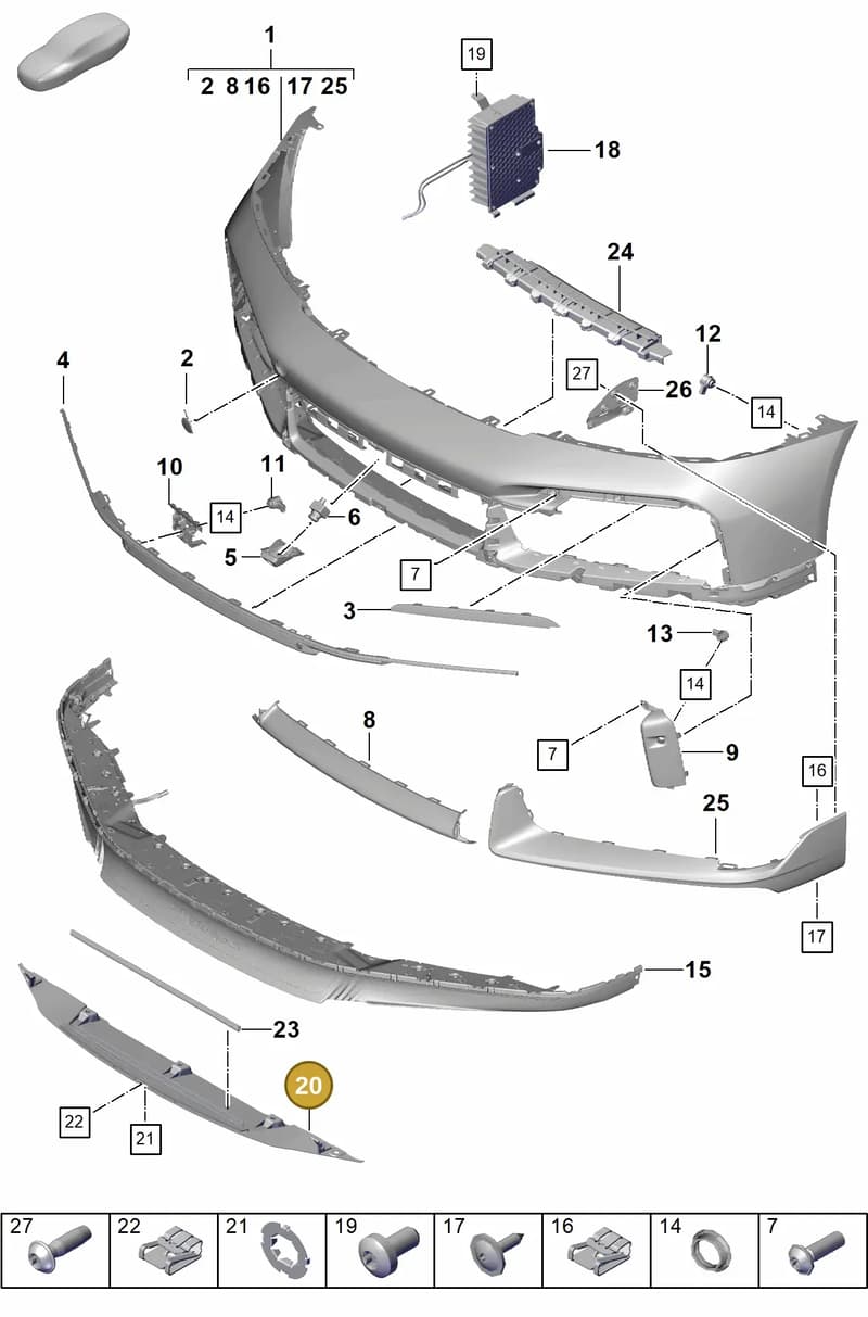 992807747 — Porsche 911 (2020-2022) diagram p57802010, position 20