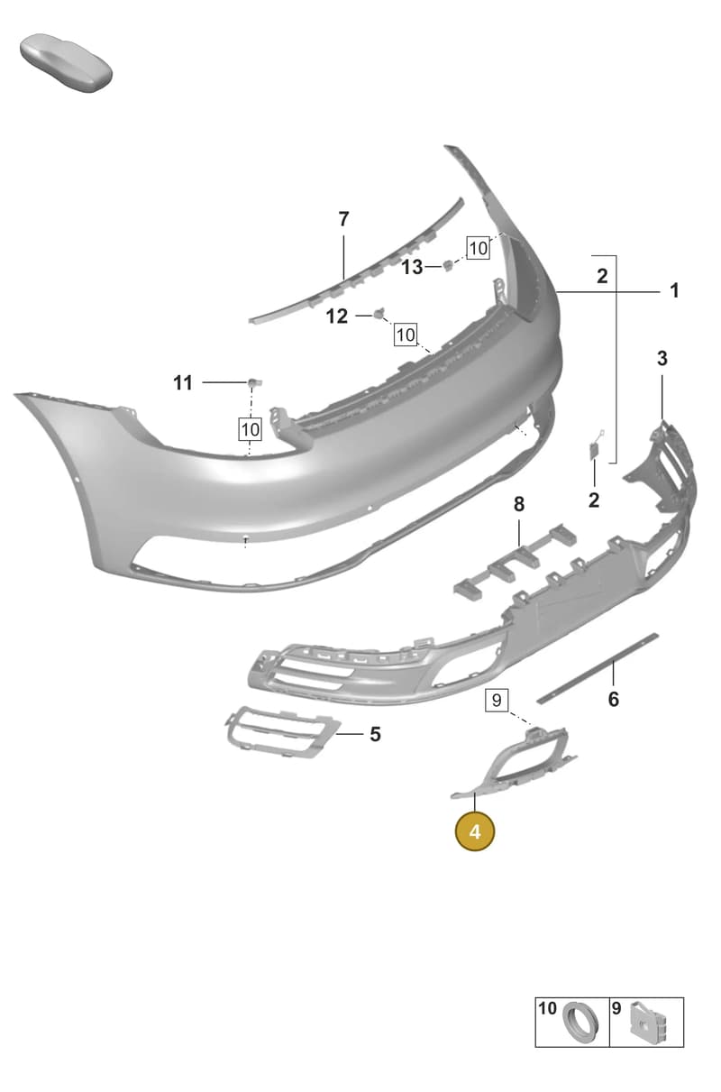 992807833AOK1 — Porsche 911 (2018-2024) diagram p53802600, position 4