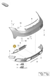 992807834BOK1 Porsche Trim for Exhaust Tail Pipe (Matt Black OK1)