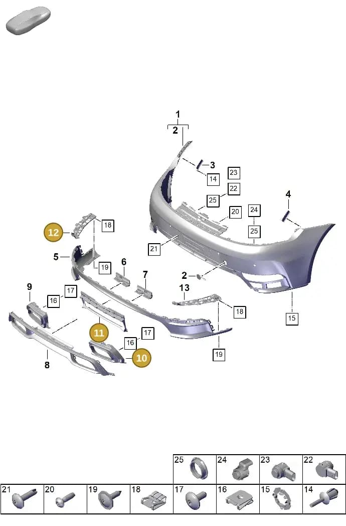 992807834MOK1 — Porsche 911 (2024-2025) diagram p63802500, position 10+11+12