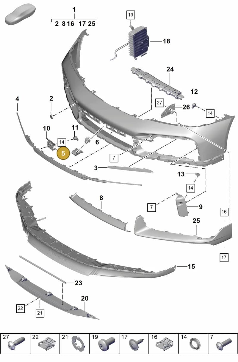 992807837DOK1 — Porsche 911 (2020-2022) diagram p57802010, position 5