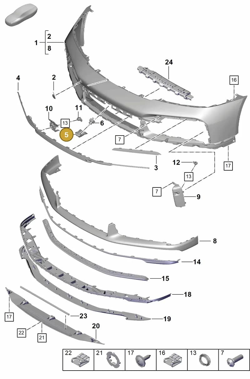 992807837DOK1 — Porsche 911 (2020-2022) diagram p57802020, position 5