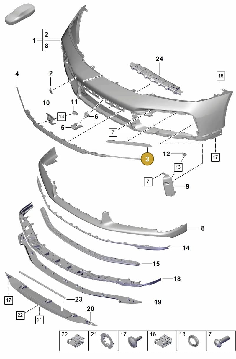 992807838COK1 — Porsche 911 (2020-2022) diagram p57802020, position 3