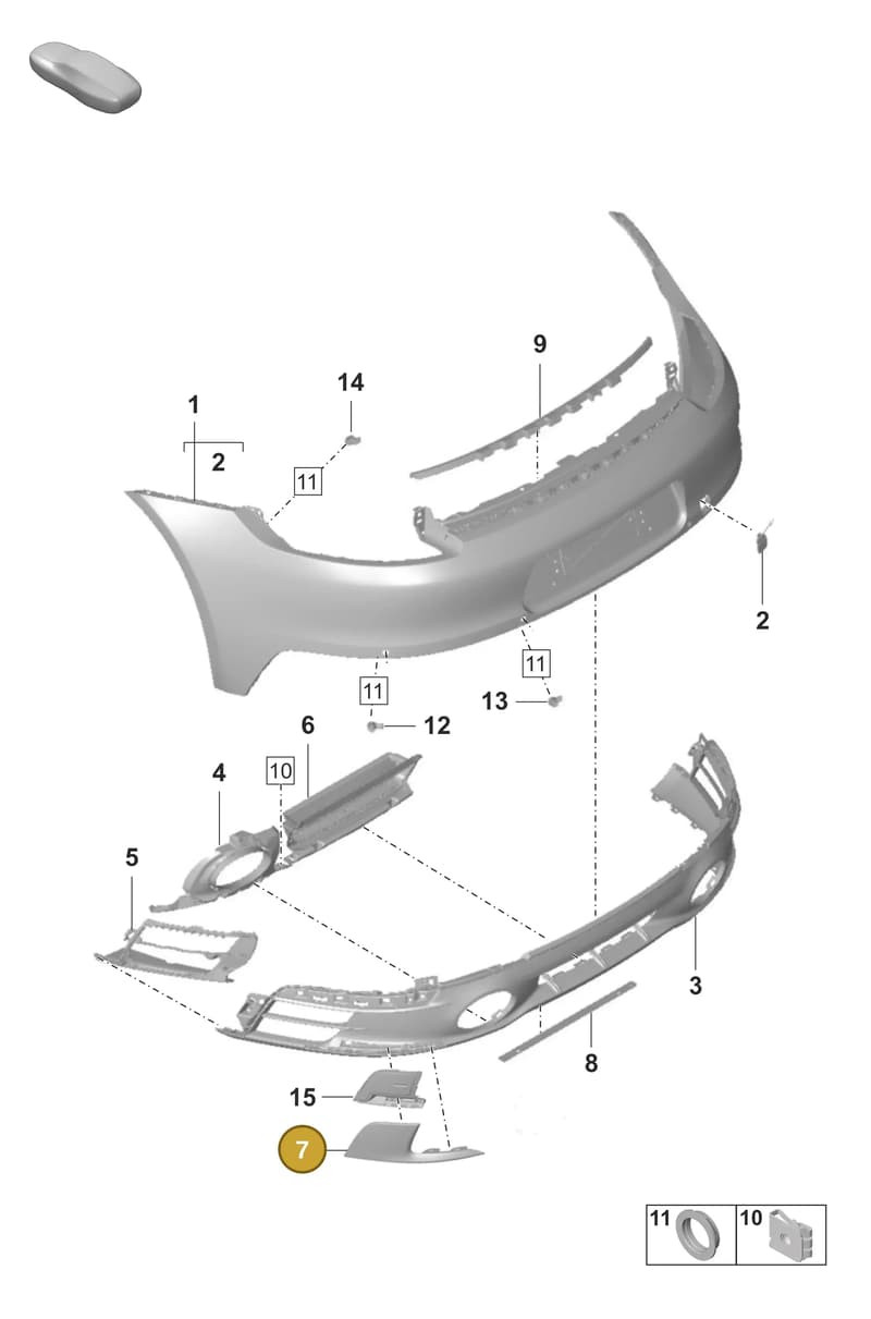 992807882G2X — Porsche 911 (2018-2024) diagram p53802610, position 7