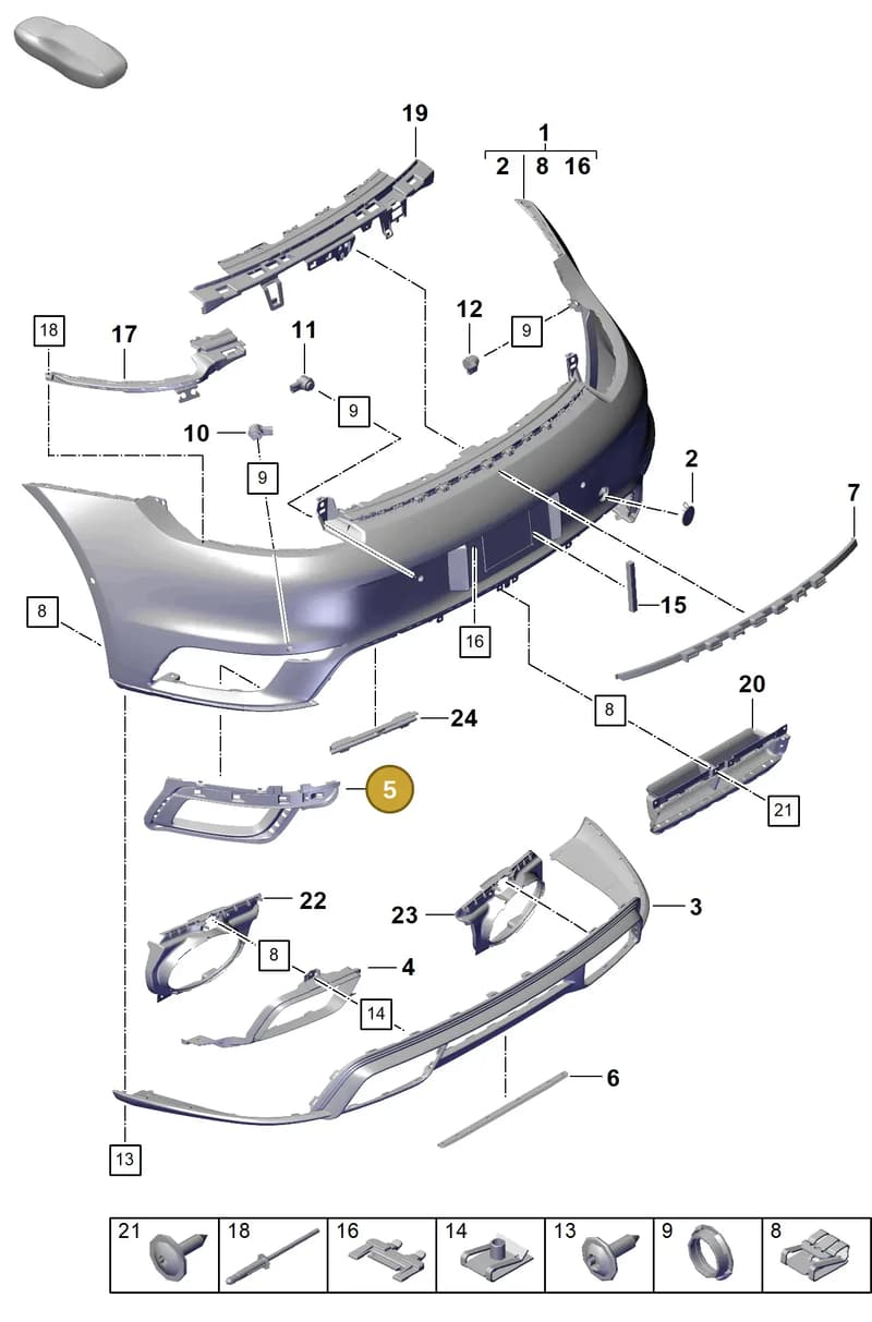 992807941AOK1 — Porsche 911 (2020-2022) diagram p57802500, position 5