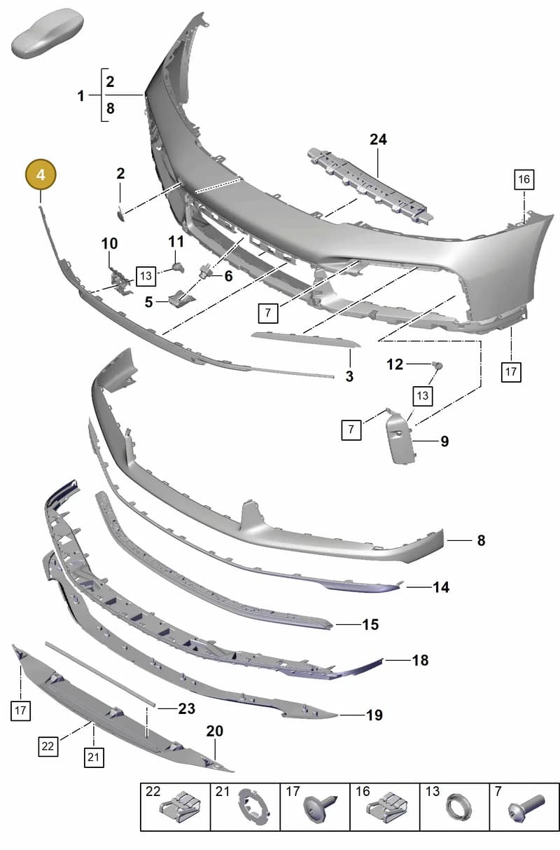 992807951AOK1 — Porsche 911 (2020-2022) diagram p57802020, position 4