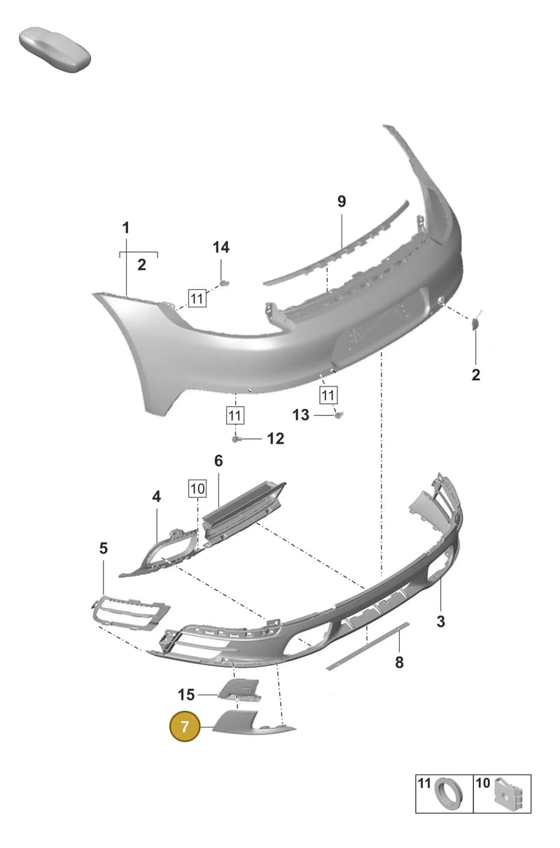 992807952G2X — Porsche 911 (2018-2024) diagram p53802510, position 7
