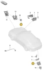 992807997DOK1 Porsche Bracket for Camera (Matt Black OK1)