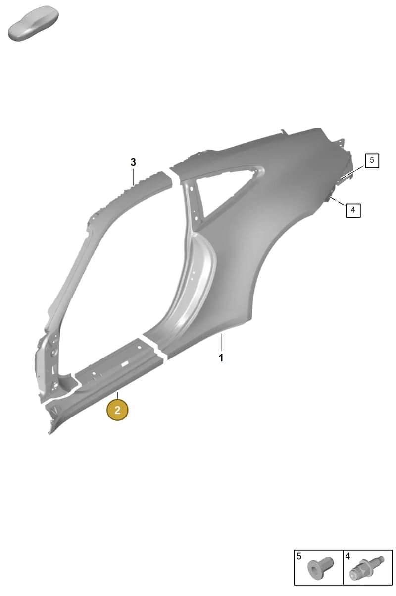 992809030AGRV — Porsche GT3 RS (2021-) diagram p59801550, position 2