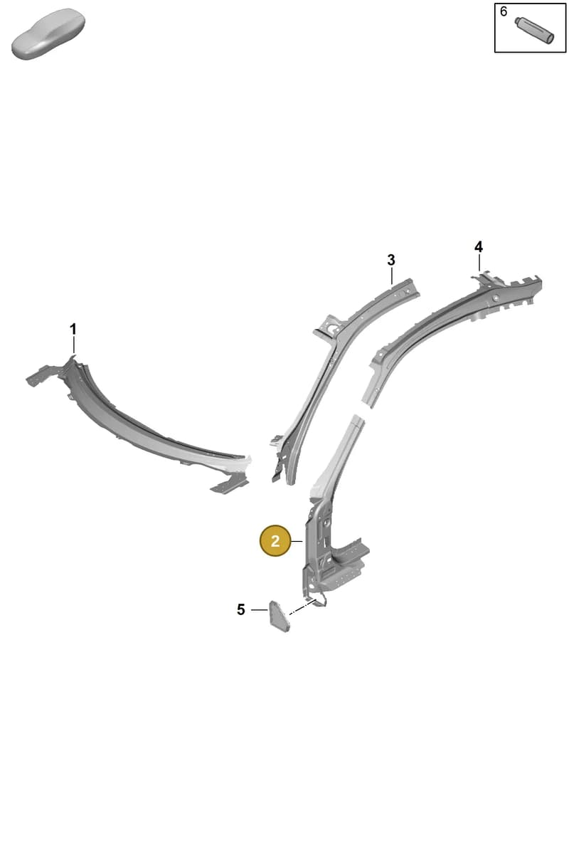 992810183YGRV — Porsche 992 Carrera Coupe (2024-) diagram p63801120, position 2