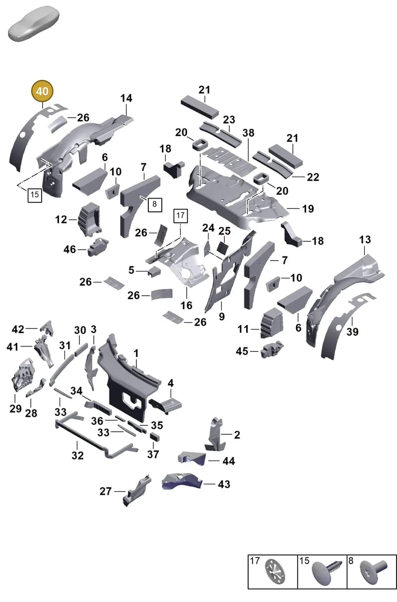 992810322 — Porsche 911 (2024-2025) diagram p63807445, position 40