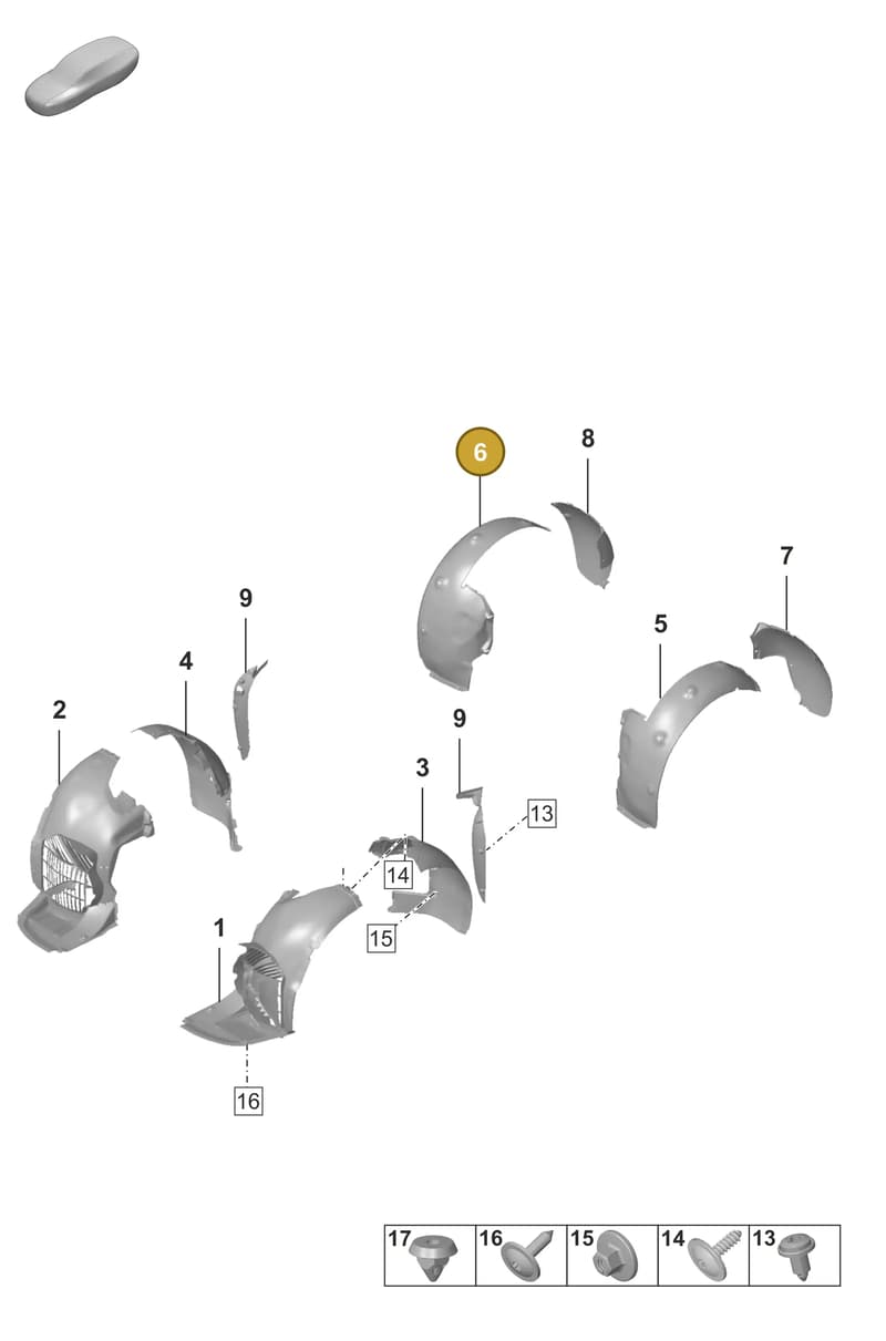 992810908B — Porsche 911 (2024-2025) diagram p53801750, position 6