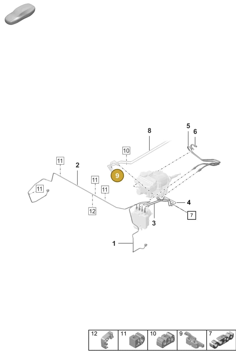 992815533 — Porsche 911 (2020-2022) diagram p57604010, position 9