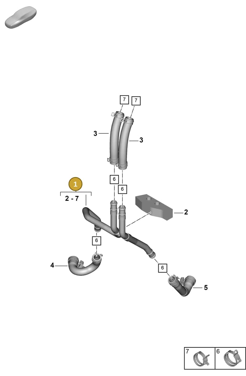 992815551A — Porsche 911 (2024-2025) diagram p63813010, position 1
