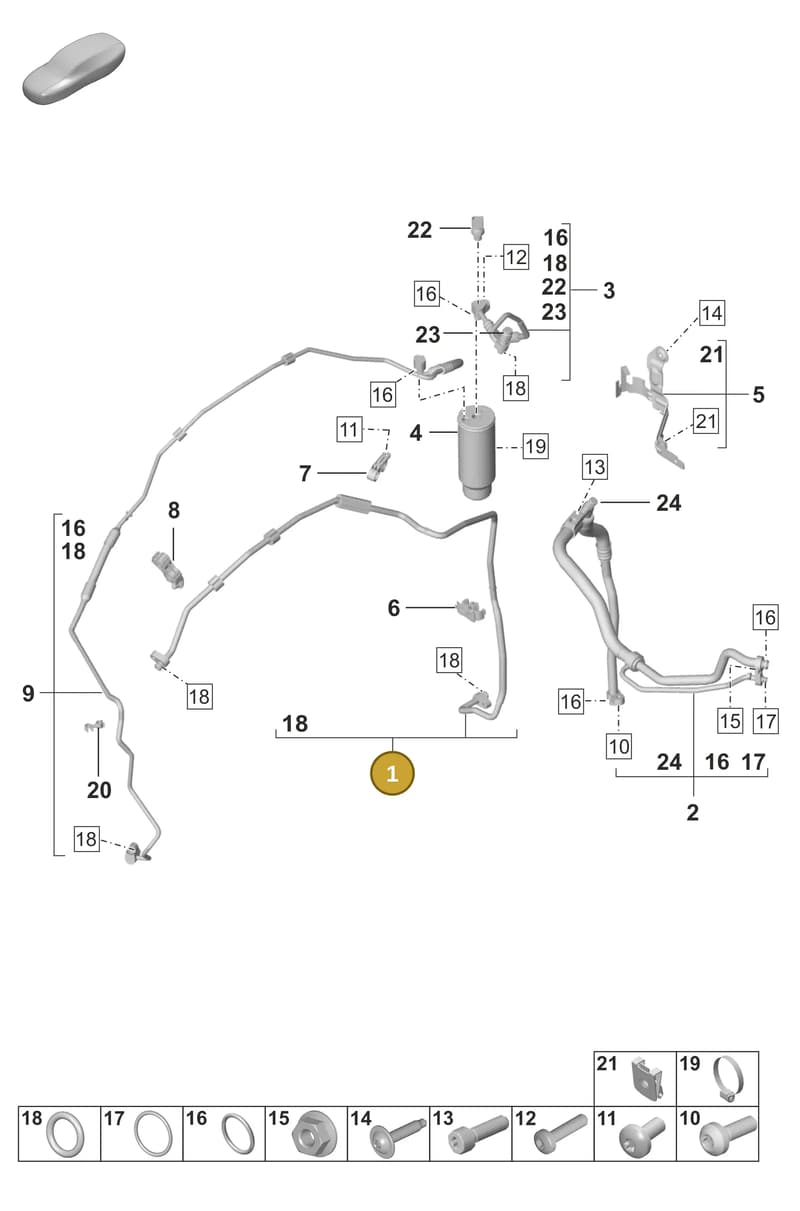992816522 — Porsche 911 (2024-2025) diagram p53814700, position 1