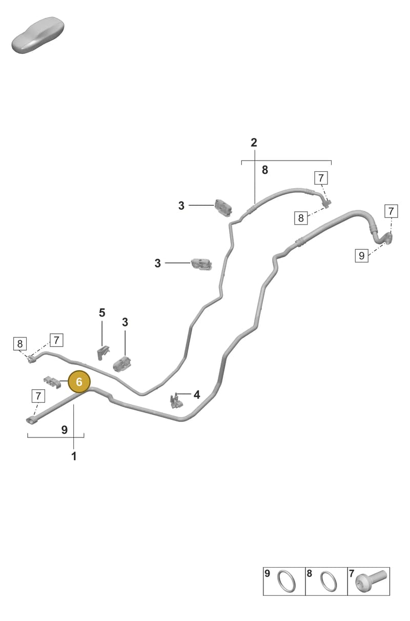 992816593A — Porsche 911 (2024-2025) diagram p53814500, position 6