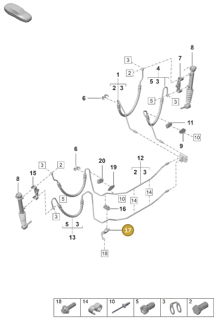 992816595 — Porsche 911 (2024-2025) diagram p53402120, position 17