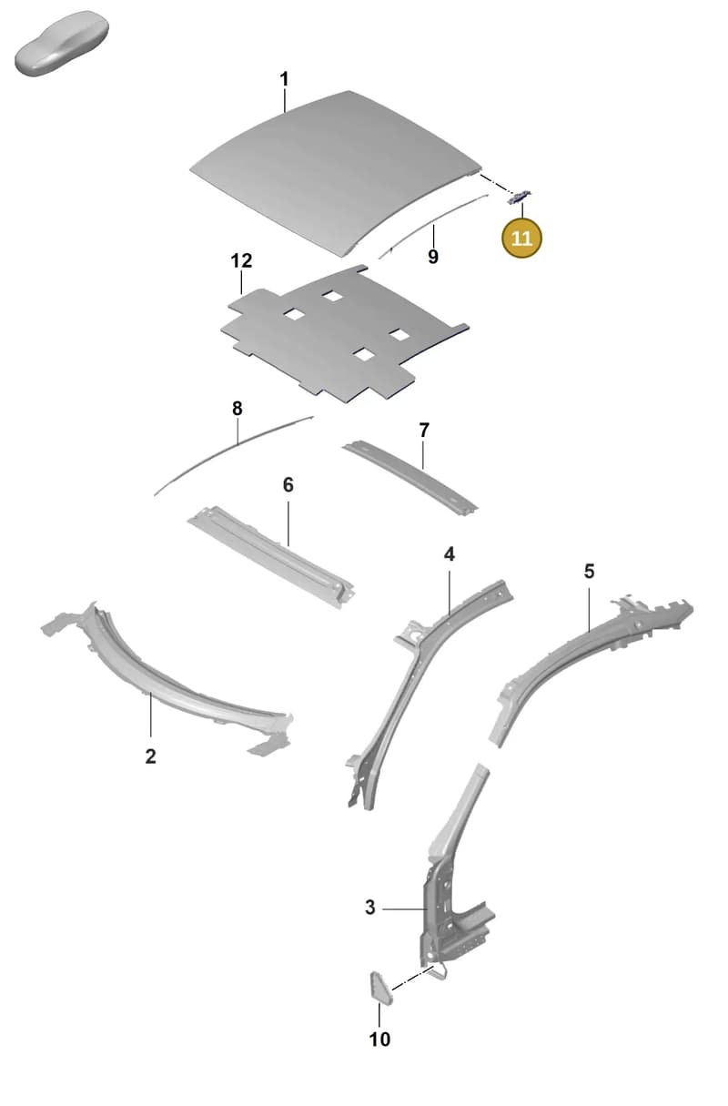 992817544 — Porsche 911 (2021-2022) diagram p59801450, position 11