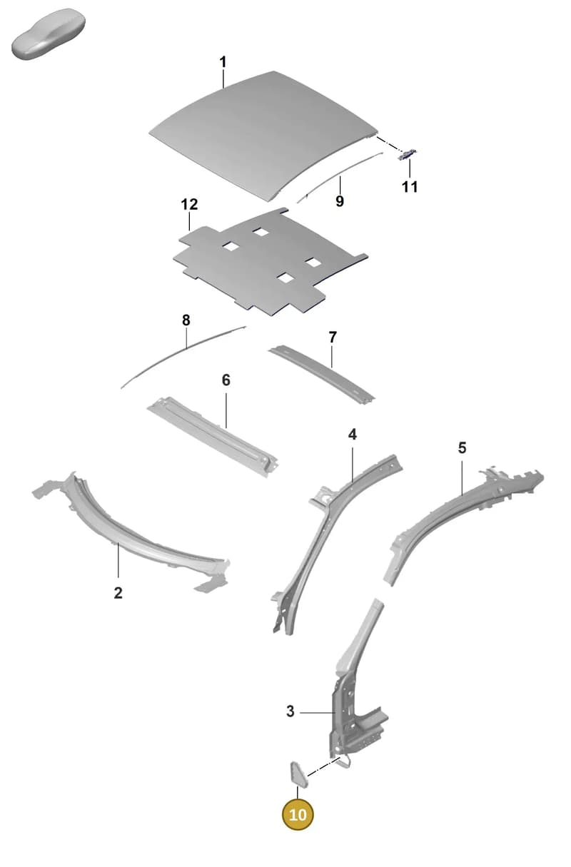 992819431 — Porsche 911 (2021-2022) diagram p59801450, position 10