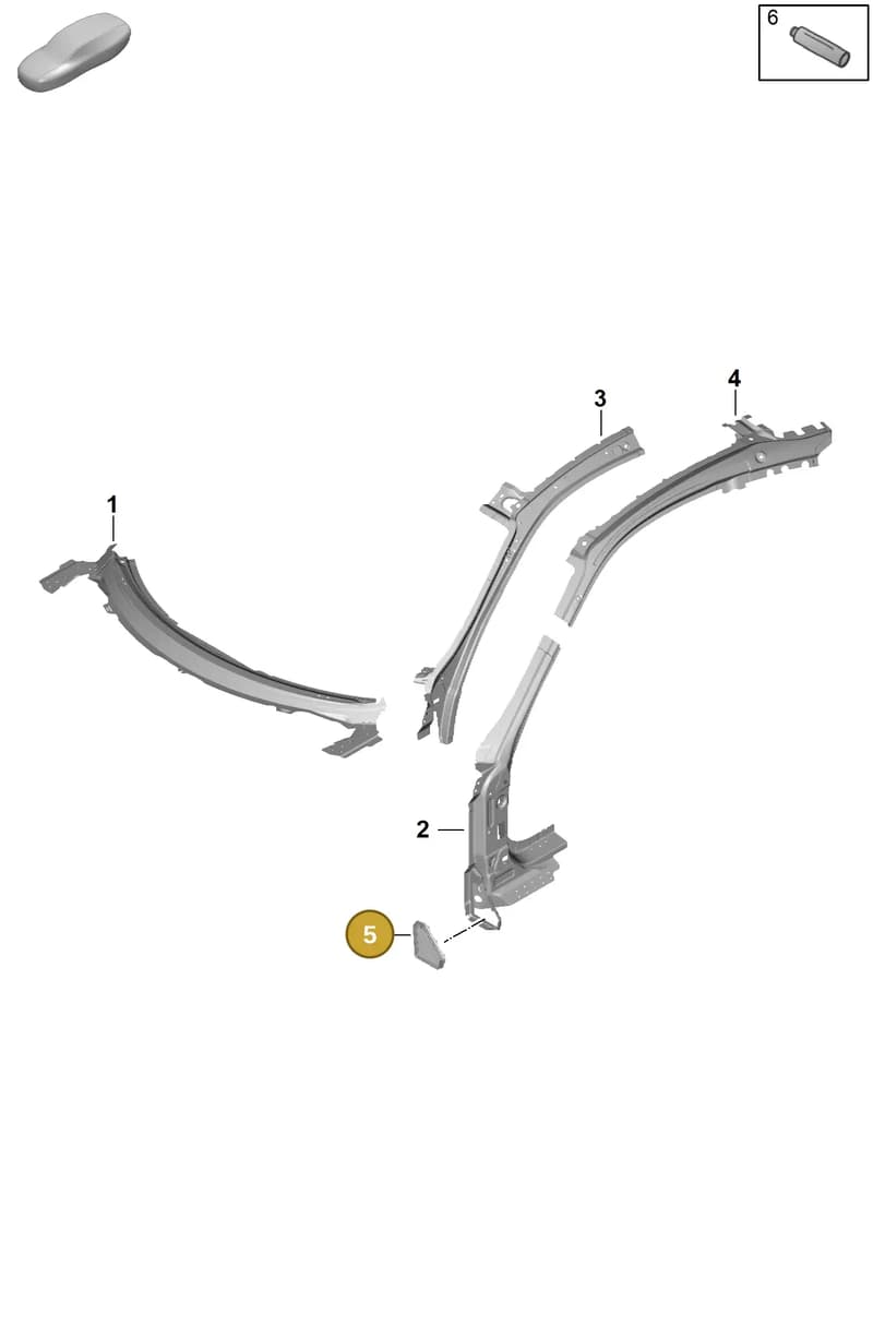 992819432 — Porsche 911 (2024-2025) diagram p63801120, position 5+8