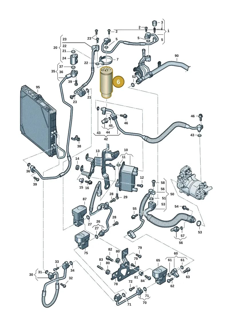 992820077A — Audi RS e-tron GT (2020-2025) diagram 4j1260710, position 6