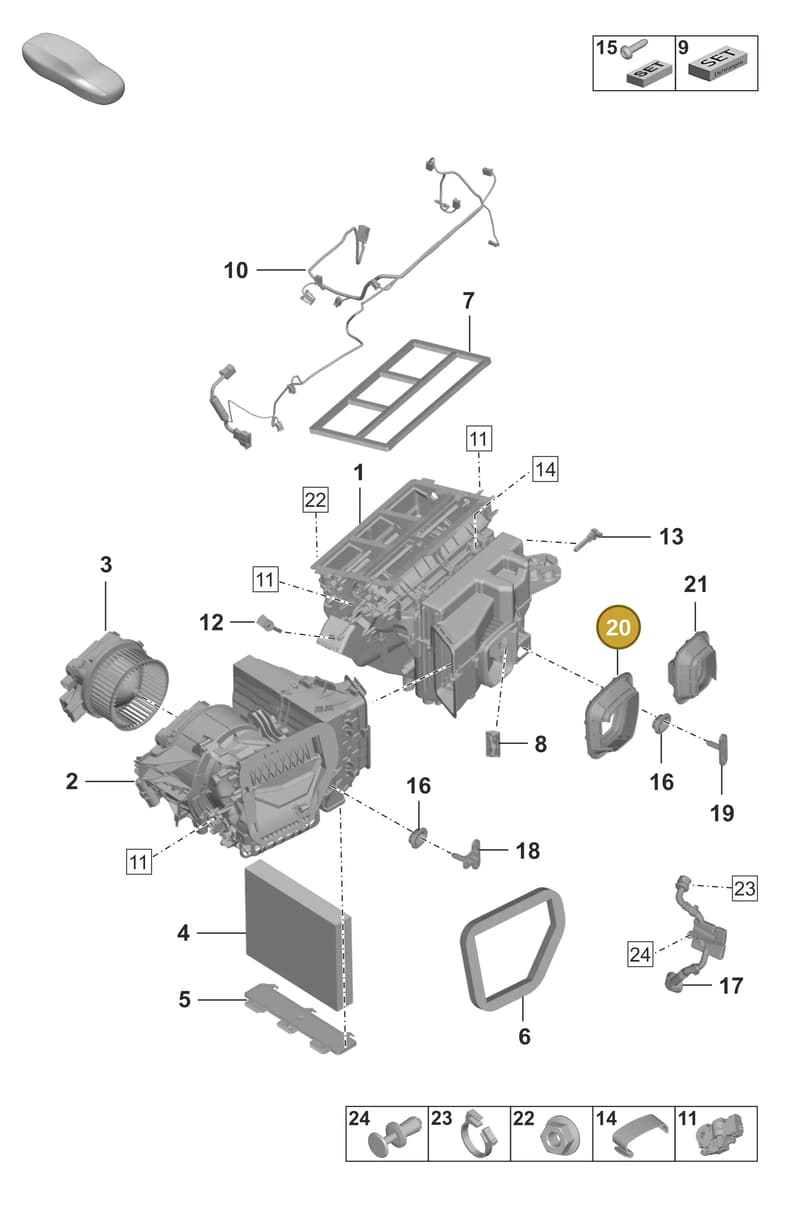 992820098 — Porsche 911 (2024-2025) diagram p53814000, position 20