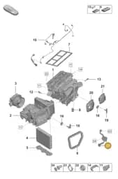 992820124B Porsche Water Drainage Hose
