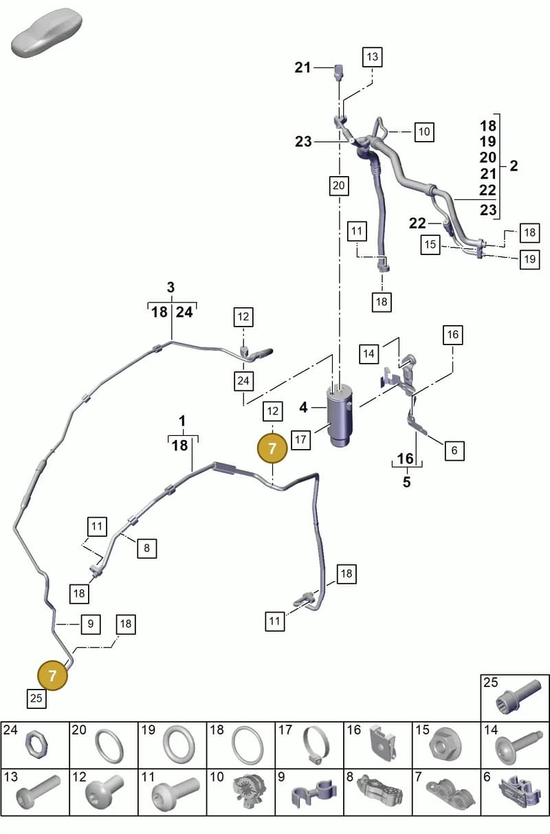 992820195 — Porsche 911 (2020-2022) diagram p57814710, position 7