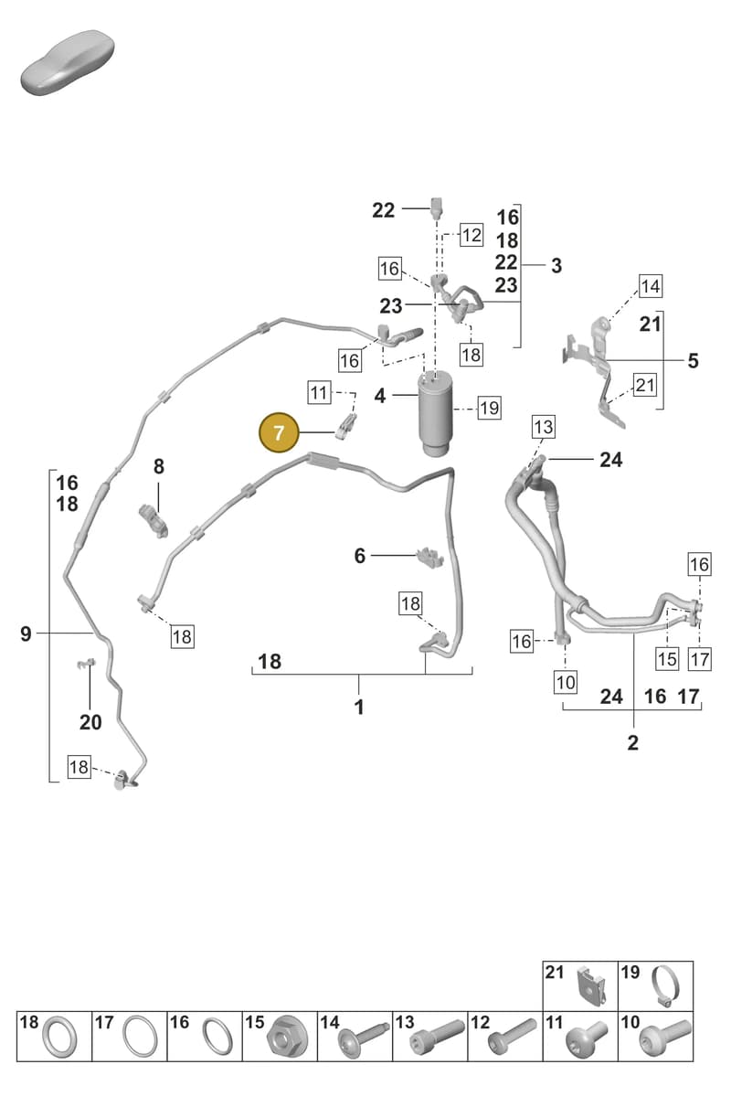 992820195 — Porsche 911 (2024-2025) diagram p53814700, position 7