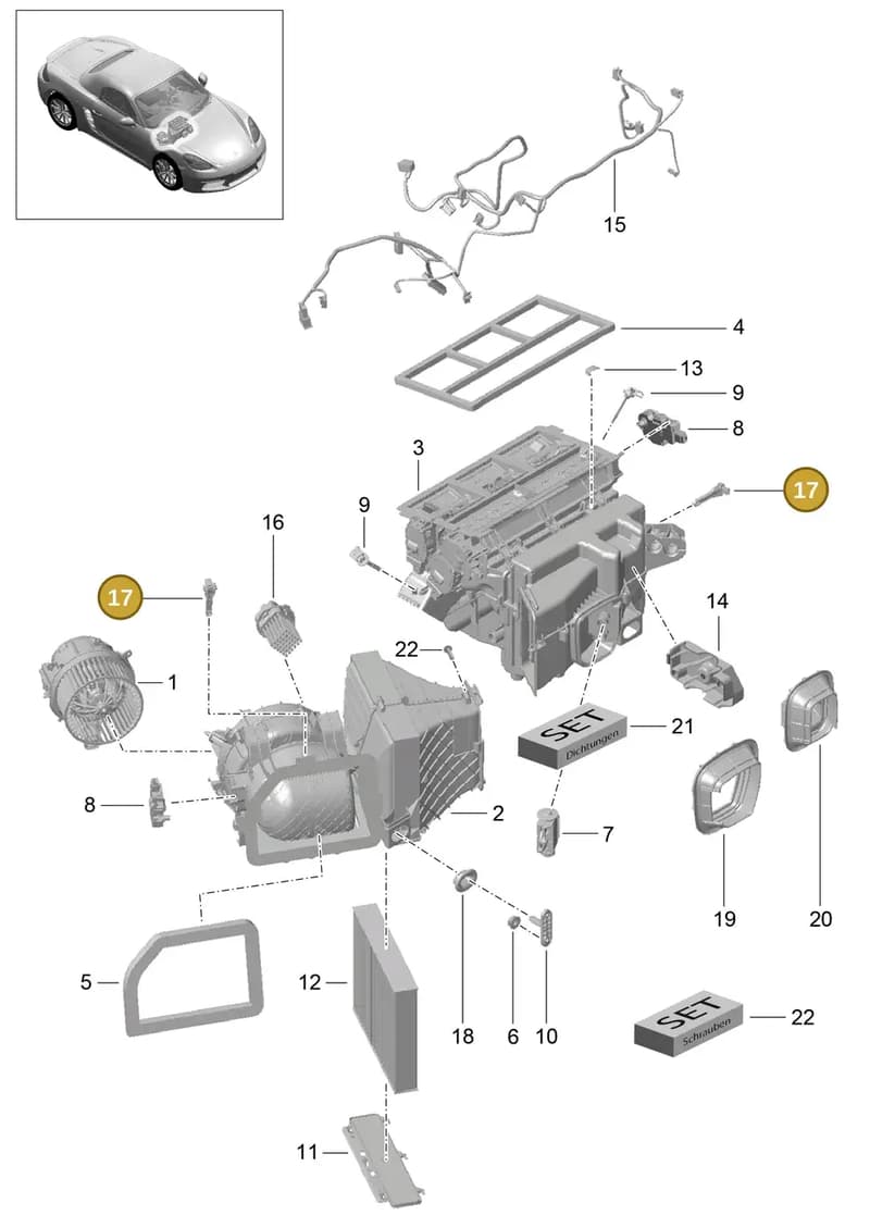 992820539 — Porsche Boxster (2016-2019) diagram p48813010, position 17