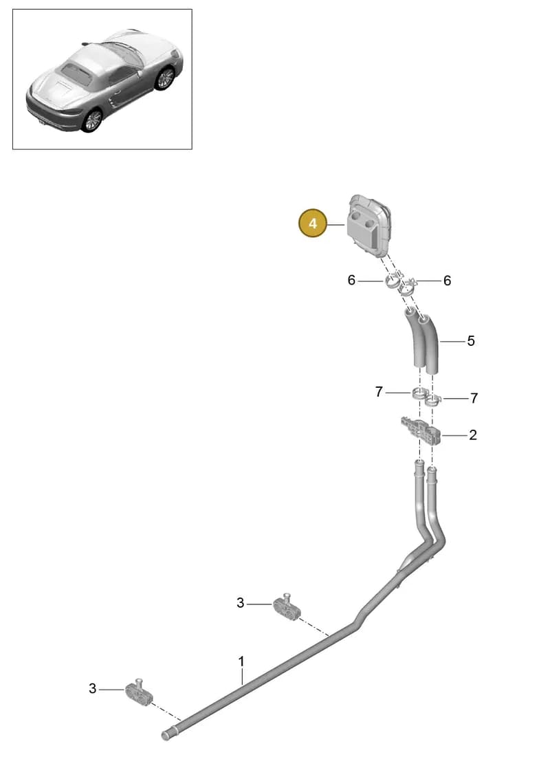992820668 — Porsche Boxster (2016-2019) diagram p48813000, position 4+16