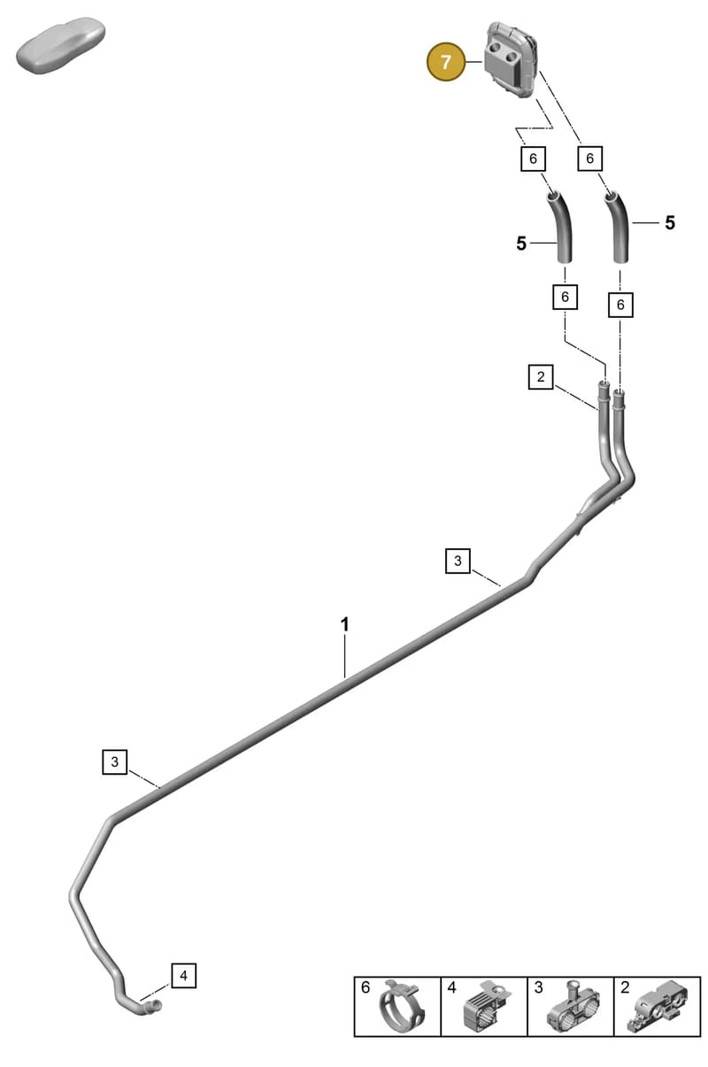 992820668 — Porsche Boxster Spyder (2019-2020) diagram p55813000, position 7