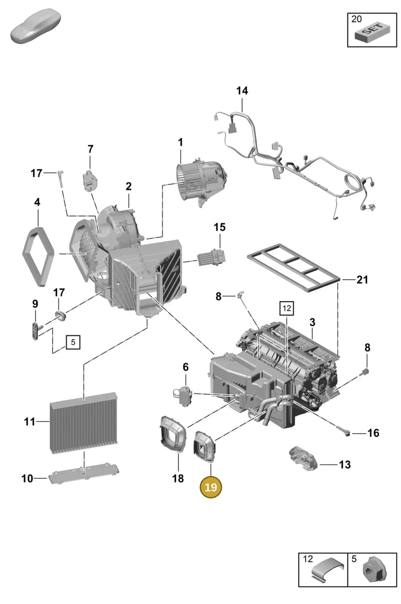 992820668 — Porsche Boxster Spyder (2019-2020) diagram p55814000, position 19