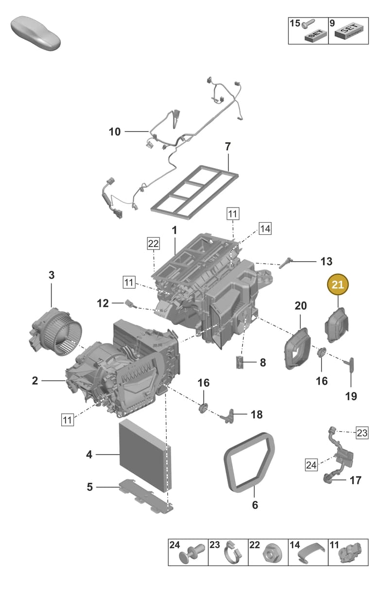 992820668 — Porsche 911 (2024-2025) diagram p53814000, position 21