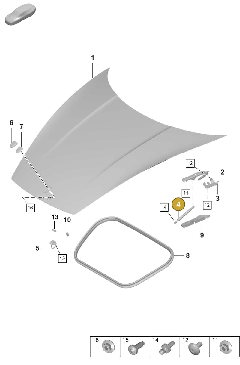 992823359A — Porsche 911 (2018-2024) diagram p53803000, position 4