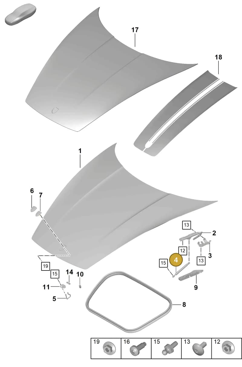 992823359A — Porsche 911 (2020-2022) diagram p57803000, position 4