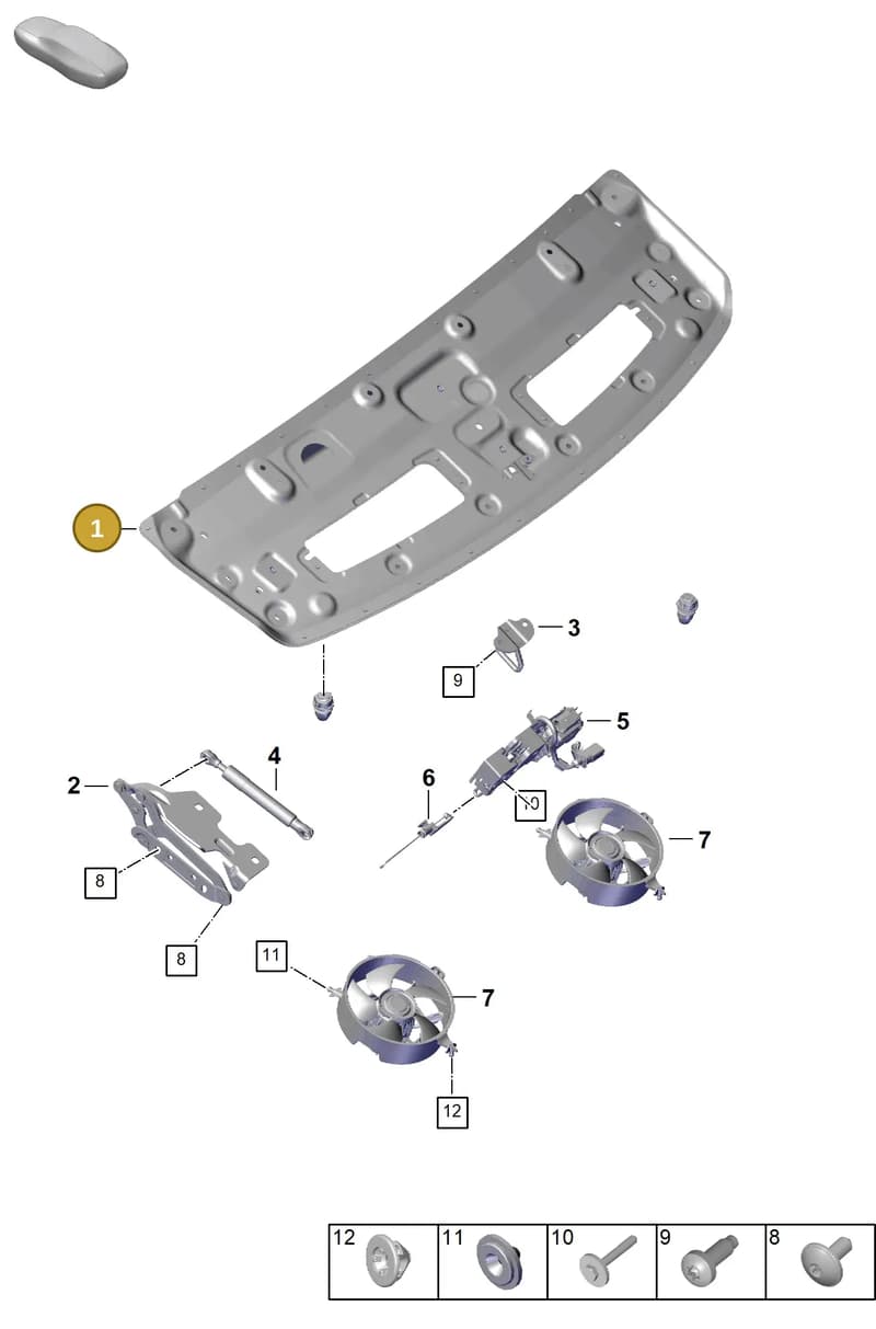 992827025YGRV — Porsche 992 Carrera Coupe (2024-) diagram p63803100, position 1