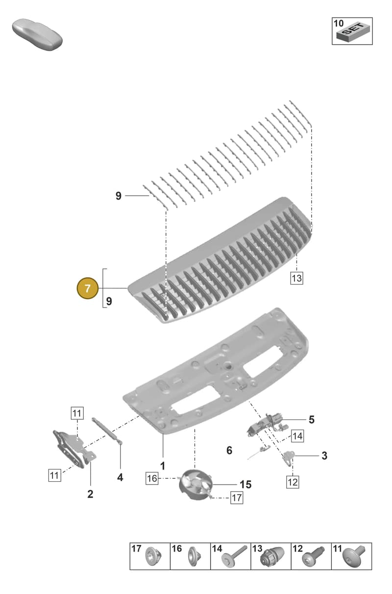 992827078E173 — Porsche 911 (2018-2024) diagram p53803120, position 7