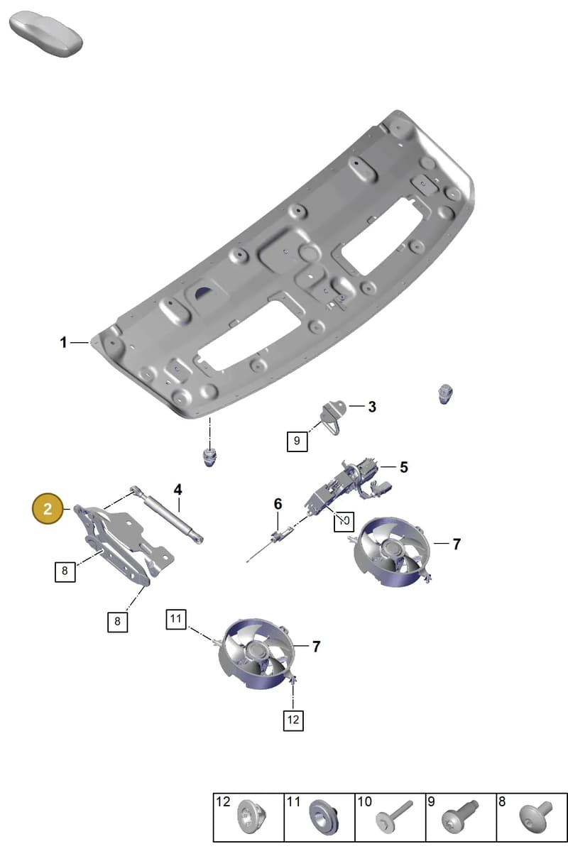 992827151EYGRV — Porsche 911 (2024-2025) diagram p63803100, position 2