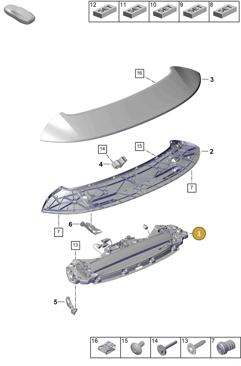 992827233M — Porsche 911 (2024-2025) diagram p63803160, position 1