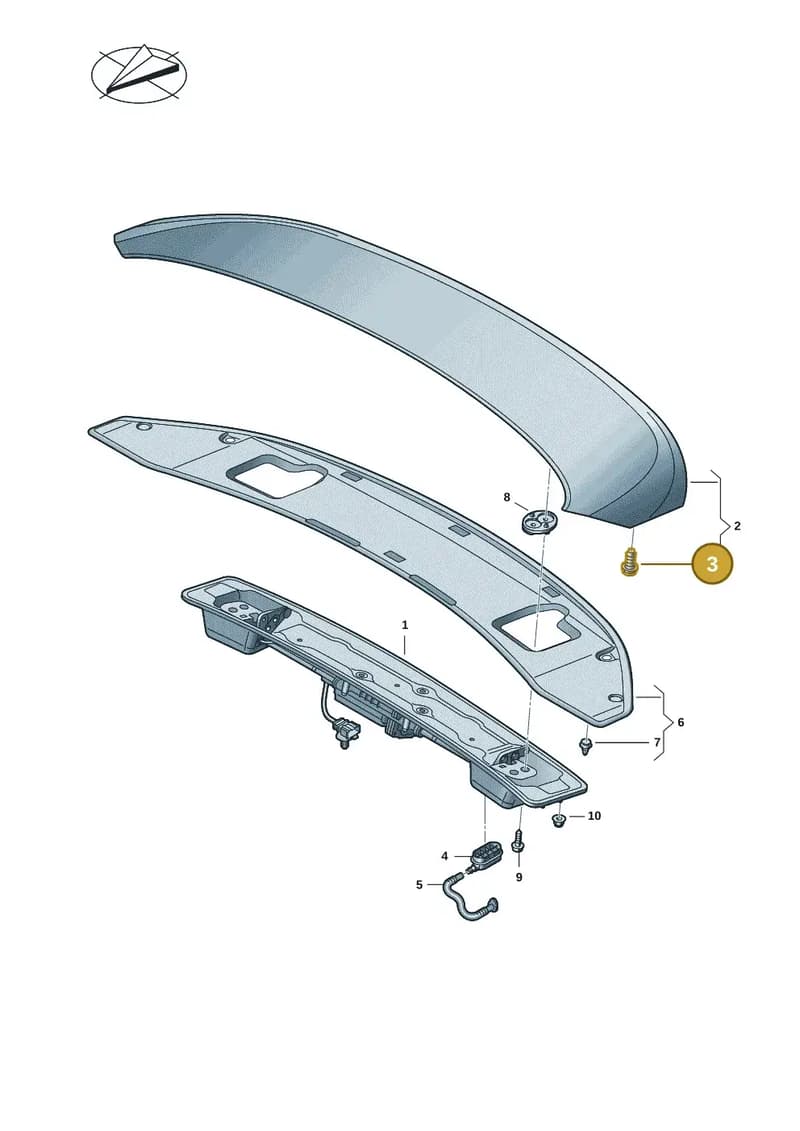 992827500A — Audi RS e-tron GT (2020-2025) diagram 4j1827500, position 3
