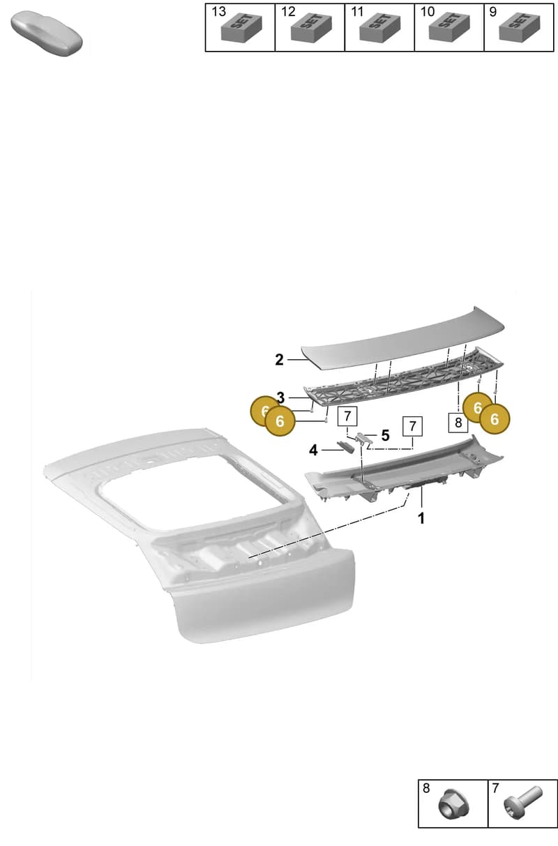 992827500A — Porsche Macan (2024-2024) diagram p61803150, position 6