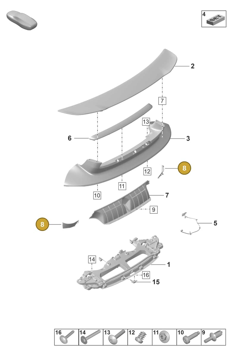 992827686B — Porsche 911 (2018-2024) diagram p53803200, position 8