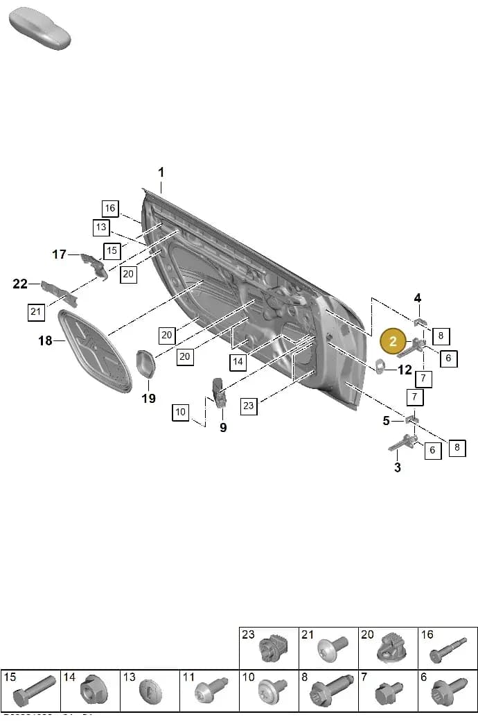 992831403A — Porsche 911 (2024-2025) diagram p63804000, position 2