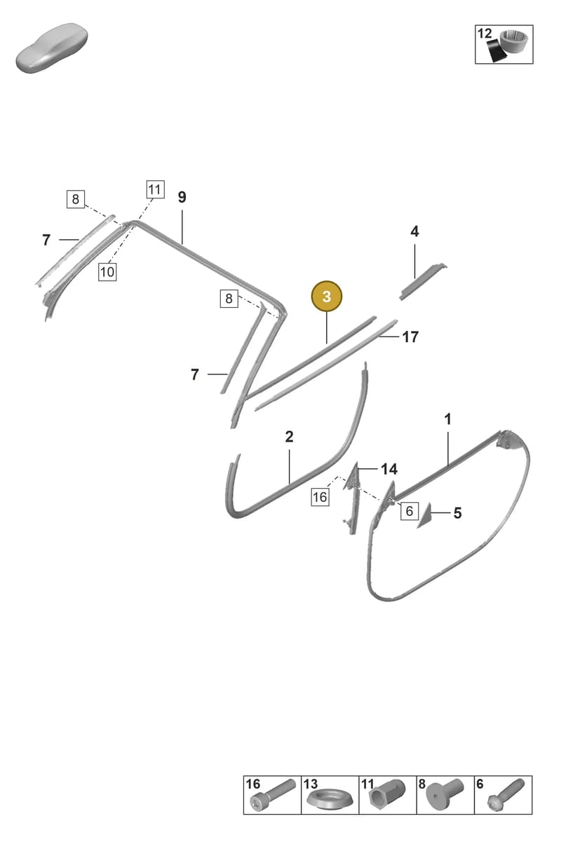 992837626C — Porsche 911 (2024-2025) diagram p53804150, position 3